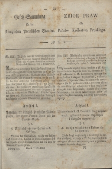 Gesetz-Sammlung für die Königlichen Preußischen Staaten = Zbiór Praw dla Państw Królestwa Pruskiego. 1832, № 4