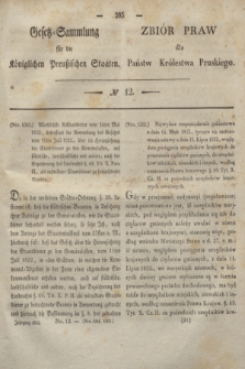 Gesetz-Sammlung für die Königlichen Preußischen Staaten = Zbiór Praw dla Państw Królestwa Pruskiego. 1832, № 12