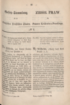 Gesetz-Sammlung für die Königlichen Preußischen Staaten = Zbiór Praw dla Państw Królestwa Pruskiego. 1865, № 4 (8 lutego)