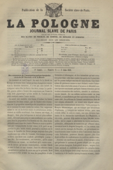 La Pologne : journal Slave de Paris : organe des intérêts fédéraux des Slaves de Pologne, de Bohême, de Hongrie et d'Orient : publication de la Société slave de Paris. A.2, nº 2 (5 juin 1849)