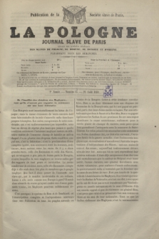 La Pologne : journal Slave de Paris : organe des intérêts fédéraux des Slaves de Pologne, de Bohême, de Hongrie et d'Orient : publication de la Société slave de Paris. A.2, nº 13 (19 aout 1849)