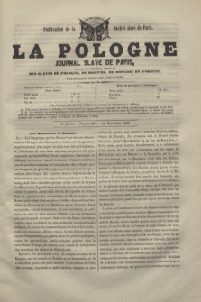 La Pologne : journal Slave de Paris : organe des intérêts fédéraux des Slaves de Pologne, de Bohême, de Hongrie et d'Orient : publication de la Société slave de Paris. A.2, no 25 (11 novembre 1849)