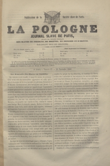 La Pologne : journal Slave de Paris : organe des intérêts fédéraux des Slaves de Pologne, de Bohême, de Hongrie et d'Orient : publication de la Société slave de Paris. A.2, nº 25 (25 novembre 1849)