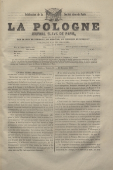 La Pologne : journal Slave de Paris : organe des intérêts fédéraux des Slaves de Pologne, de Bohême, de Hongrie et d'Orient : publication de la Société slave de Paris. A.2, nº 30 (16 decembre 1849)