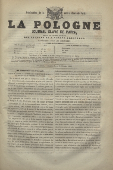 La Pologne : journal Slave de Paris : organe des intérêts fédéraux des peuples des l'Europe orientale : publication de la Société slave de Paris. A.3, no 5 (3 février 1850)