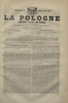 La Pologne : journal Slave de Paris : organe des intérêts fédéraux des peuples des l'Europe orientale : publication de la Société slave de Paris. A.3, no 13 (31 mars 1850)