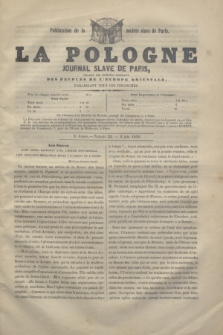 La Pologne : journal Slave de Paris : organe des intérêts fédéraux des peuples des l'Europe orientale : publication de la Société slave de Paris. A.3, no 22 (2 juin 1850)