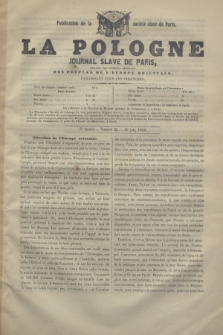 La Pologne : journal Slave de Paris : organe des intérêts fédéraux des peuples des l'Europe orientale : publication de la Société slave de Paris. A.3, no 24 (16 juin 1850)