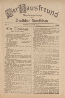 Der Hausfreund : Unterhaltungs-Beilage zur Deutschen Rundschau. 1922, Nr. 3 (19 Januar)