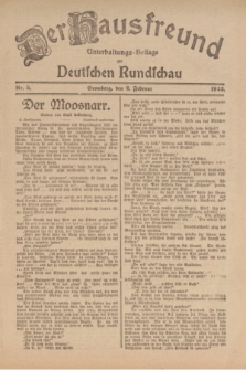 Der Hausfreund : Unterhaltungs-Beilage zur Deutschen Rundschau. 1922, Nr. 5 (2 Februar)
