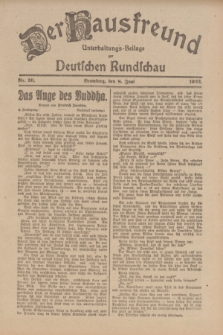 Der Hausfreund : Unterhaltungs-Beilage zur Deutschen Rundschau. 1922, Nr. 20 (8 Juni)