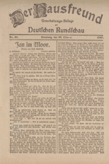 Der Hausfreund : Unterhaltungs-Beilage zur Deutschen Rundschau. 1922, Nr. 40 (26 Oktober)