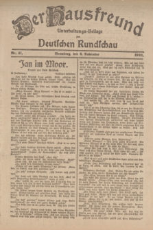 Der Hausfreund : Unterhaltungs-Beilage zur Deutschen Rundschau. 1922, Nr. 41 (2 November)