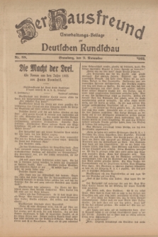 Der Hausfreund : Unterhaltungs-Beilage zur Deutschen Rundschau. 1923, Nr. 88 (9 November)