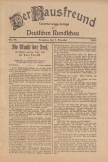 Der Hausfreund : Unterhaltungs-Beilage zur Deutschen Rundschau. 1923, Nr. 96 (7 Dezember)