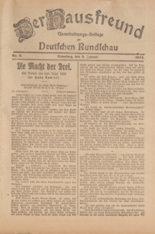 Der Hausfreund : Unterhaltungs-Beilage zur Deutschen Rundschau. 1924, Nr. 2 (4 Januar)