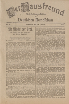 Der Hausfreund : Unterhaltungs-Beilage zur Deutschen Rundschau. 1924, Nr. 6 (18 Januar)