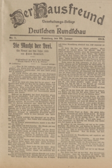 Der Hausfreund : Unterhaltungs-Beilage zur Deutschen Rundschau. 1924, Nr. 9 (29 Januar)