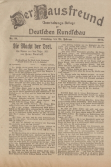 Der Hausfreund : Unterhaltungs-Beilage zur Deutschen Rundschau. 1924, Nr. 18 (29 Februar)