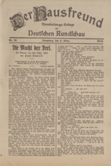 Der Hausfreund : Unterhaltungs-Beilage zur Deutschen Rundschau. 1924, Nr. 19 (4 März)