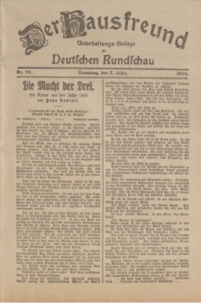 Der Hausfreund : Unterhaltungs-Beilage zur Deutschen Rundschau. 1924, Nr. 20 (7 März)