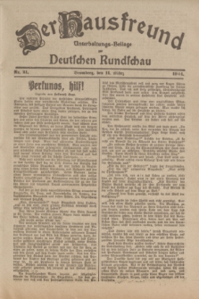 Der Hausfreund : Unterhaltungs-Beilage zur Deutschen Rundschau. 1924, Nr. 21 (11 März)