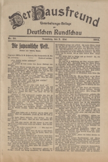 Der Hausfreund : Unterhaltungs-Beilage zur Deutschen Rundschau. 1924, Nr. 36 (2 Mai)