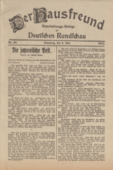 Der Hausfreund : Unterhaltungs-Beilage zur Deutschen Rundschau. 1924, Nr. 38 (9 Mai)