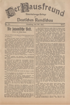 Der Hausfreund : Unterhaltungs-Beilage zur Deutschen Rundschau. 1924, Nr. 41 (20 Mai)