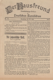 Der Hausfreund : Unterhaltungs-Beilage zur Deutschen Rundschau. 1924, Nr. 44 (28 Mai)