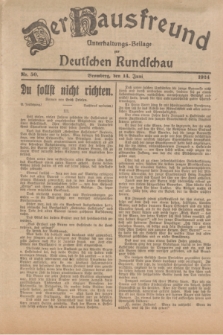 Der Hausfreund : Unterhaltungs-Beilage zur Deutschen Rundschau. 1924, Nr. 50 (14 Juni)