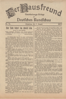 Der Hausfreund : Unterhaltungs-Beilage zur Deutschen Rundschau. 1924, Nr. 73 (7 August)
