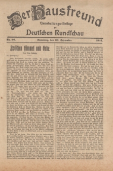 Der Hausfreund : Unterhaltungs-Beilage zur Deutschen Rundschau. 1924, Nr. 96 (30 September)