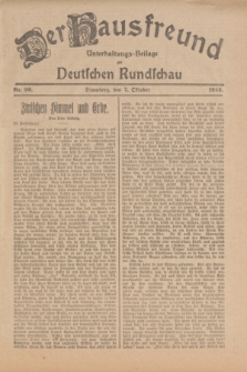 Der Hausfreund : Unterhaltungs-Beilage zur Deutschen Rundschau. 1924, Nr. 99 (7 Oktober)
