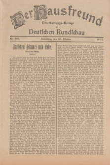 Der Hausfreund : Unterhaltungs-Beilage zur Deutschen Rundschau. 1924, Nr. 105 (21 Oktober)