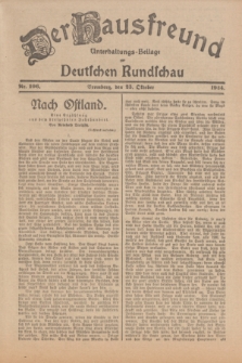 Der Hausfreund : Unterhaltungs-Beilage zur Deutschen Rundschau. 1924, Nr. 106 (23 Oktober)