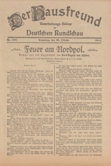 Der Hausfreund : Unterhaltungs-Beilage zur Deutschen Rundschau. 1924, Nr. 108 (28 Oktober)