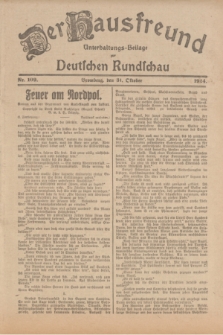 Der Hausfreund : Unterhaltungs-Beilage zur Deutschen Rundschau. 1924, Nr. 109 (31 Oktober)