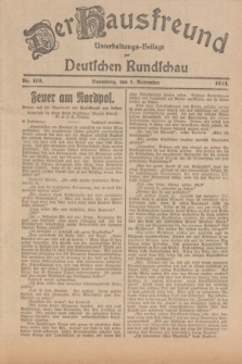 Der Hausfreund : Unterhaltungs-Beilage zur Deutschen Rundschau. 1924, Nr. 110 (1 November)