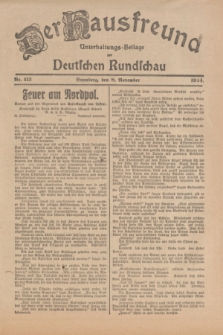 Der Hausfreund : Unterhaltungs-Beilage zur Deutschen Rundschau. 1924, Nr. 113 (8 November)