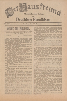 Der Hausfreund : Unterhaltungs-Beilage zur Deutschen Rundschau. 1924, Nr. 115 (13 November)