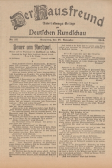 Der Hausfreund : Unterhaltungs-Beilage zur Deutschen Rundschau. 1924, Nr. 117 (18 November)