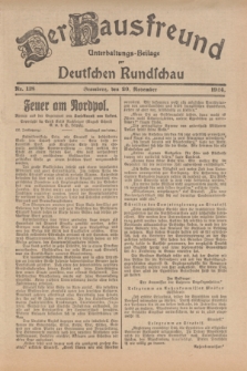 Der Hausfreund : Unterhaltungs-Beilage zur Deutschen Rundschau. 1924, Nr. 118 (20 November)