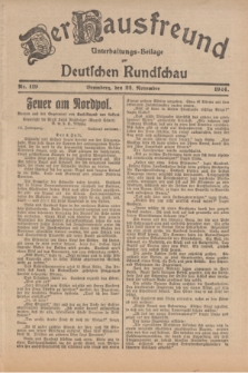Der Hausfreund : Unterhaltungs-Beilage zur Deutschen Rundschau. 1924, Nr. 119 (22 November)