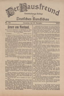 Der Hausfreund : Unterhaltungs-Beilage zur Deutschen Rundschau. 1924, Nr. 120 (25 November)