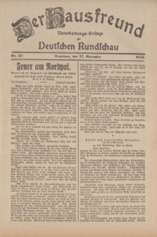 Der Hausfreund : Unterhaltungs-Beilage zur Deutschen Rundschau. 1924, Nr. 121 (27 November)