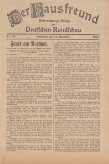 Der Hausfreund : Unterhaltungs-Beilage zur Deutschen Rundschau. 1924, Nr. 122 (30 November)