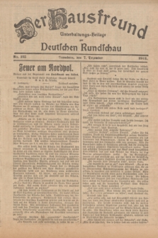 Der Hausfreund : Unterhaltungs-Beilage zur Deutschen Rundschau. 1924, Nr. 125 (7 Dezember)