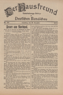 Der Hausfreund : Unterhaltungs-Beilage zur Deutschen Rundschau. 1924, Nr. 127 (13 Dezember)