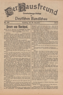 Der Hausfreund : Unterhaltungs-Beilage zur Deutschen Rundschau. 1924, Nr. 128 (16 Dezember)